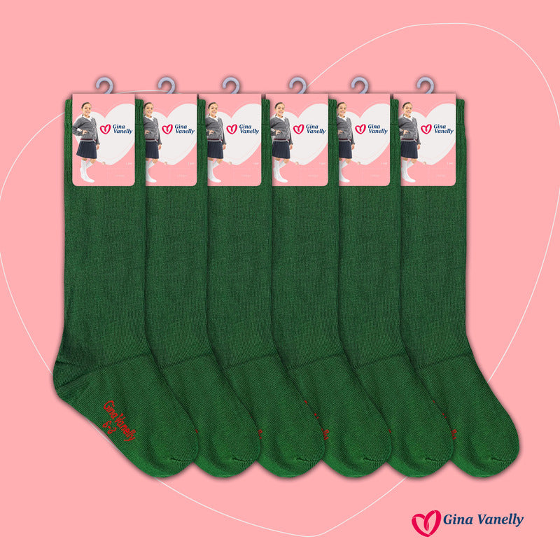 6 Pack Calceta Escolar Premium Máxima Duración