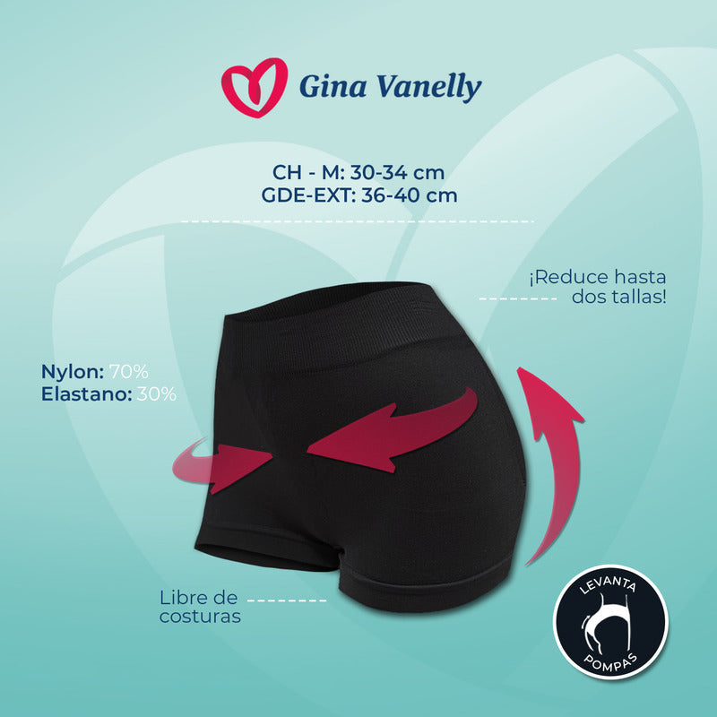 Faja Bóxer Gina Vanelly Modelador Levanta Pompas