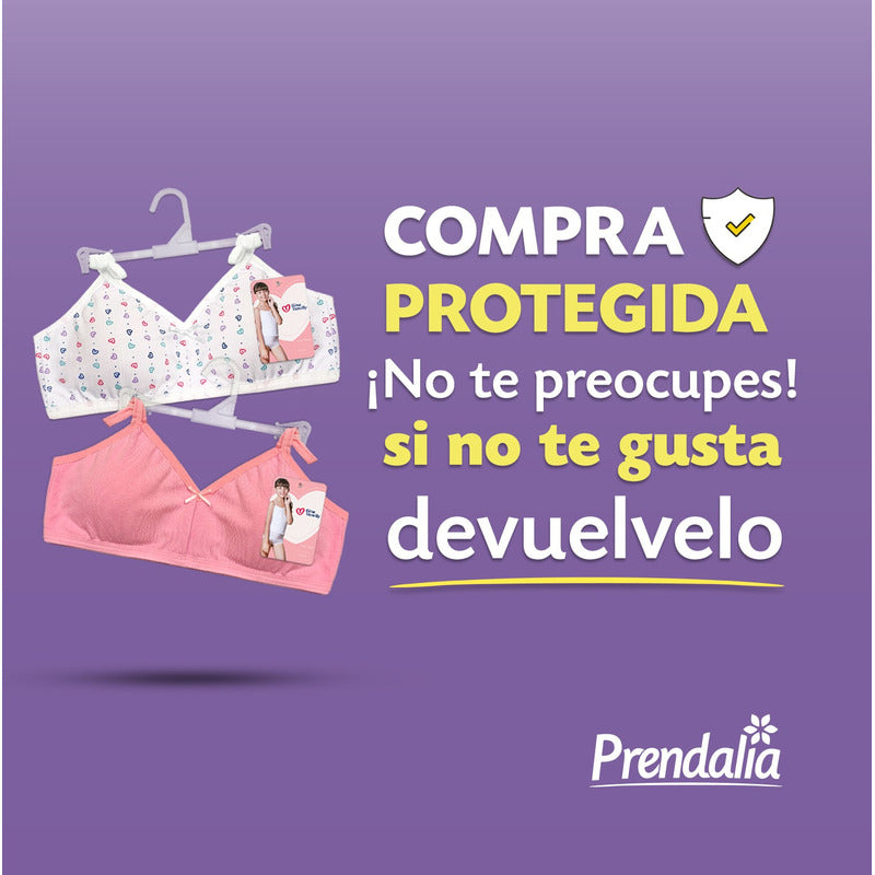 Bra Entrenador Gina Vanelly Juvenil Algodón Premium 6 Pack