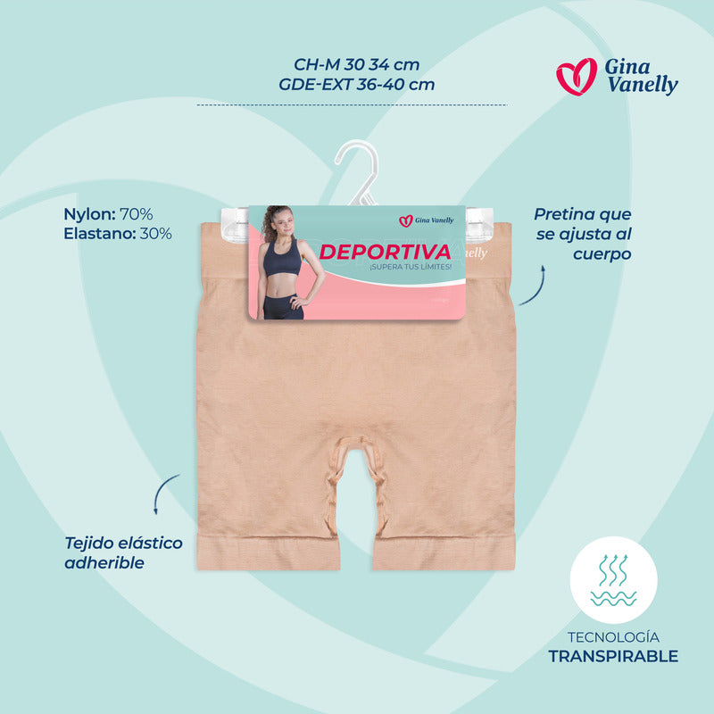 Short Licra Deportiva Microfibra Premium Sin Costuras