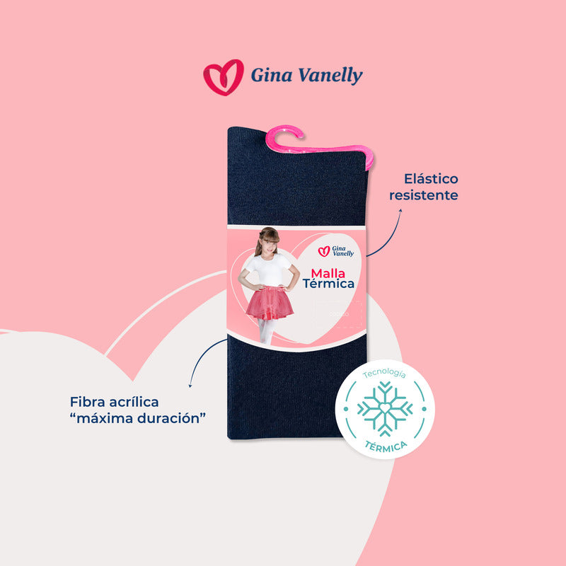 3 Pack Malla Térmica Niña Acrilán Gruesa Calientita