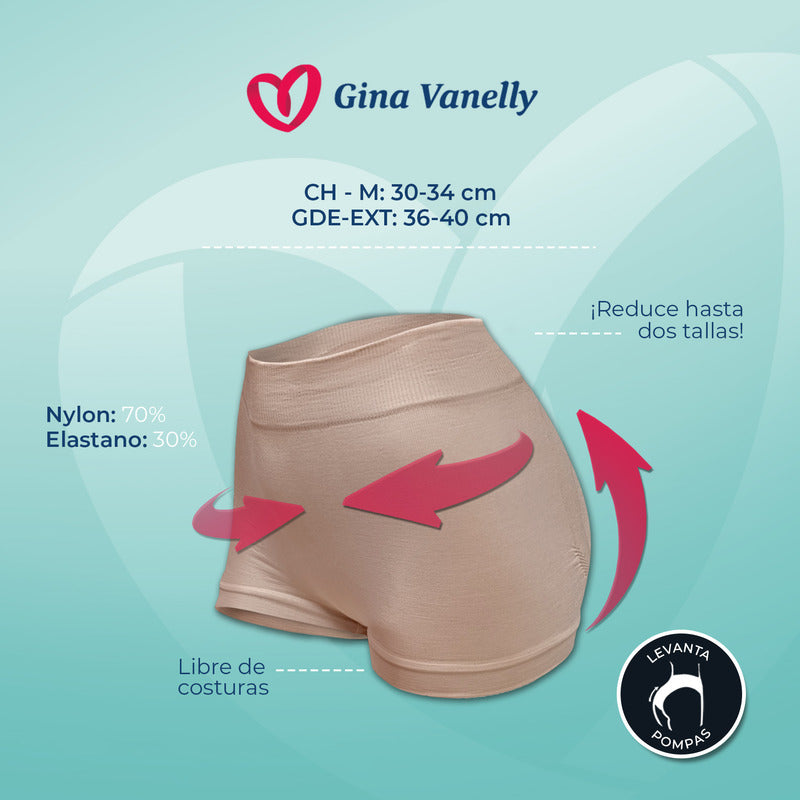 Faja Bóxer Gina Vanelly Modelador Levanta Pompas
