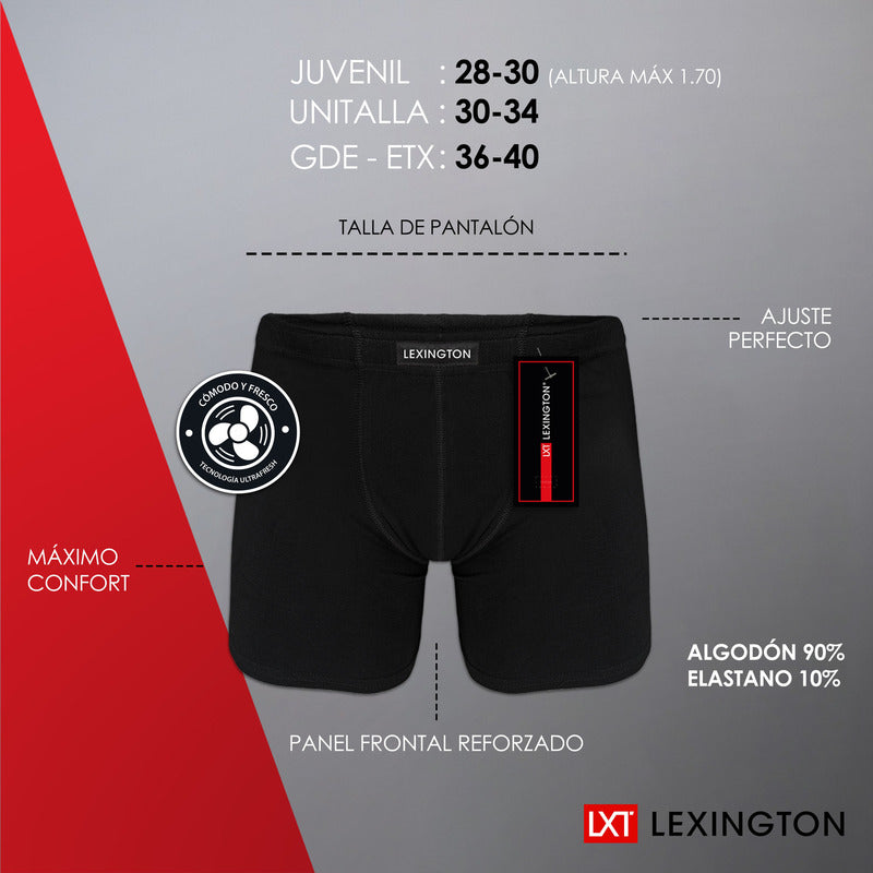 6 Pack Bóxer Hombre Algodón Premium Ajuste Perfecto