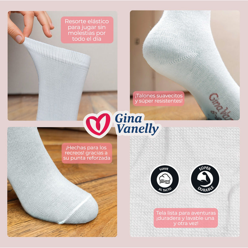 6 Pack Calceta Escolar Premium Máxima Duración