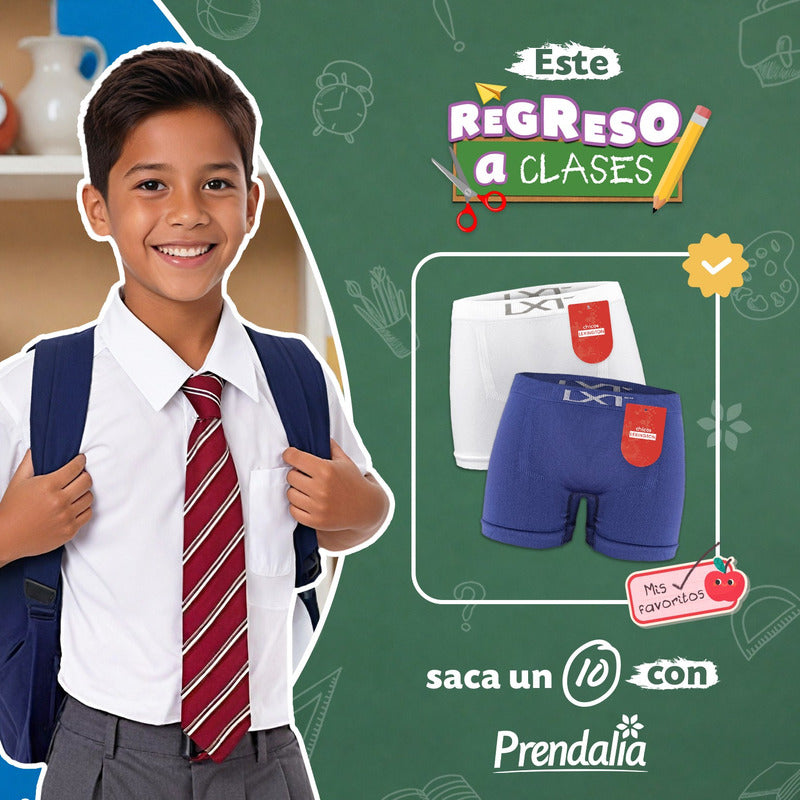 6 Pack Bóxer Niño Lexington Microfibra Premium