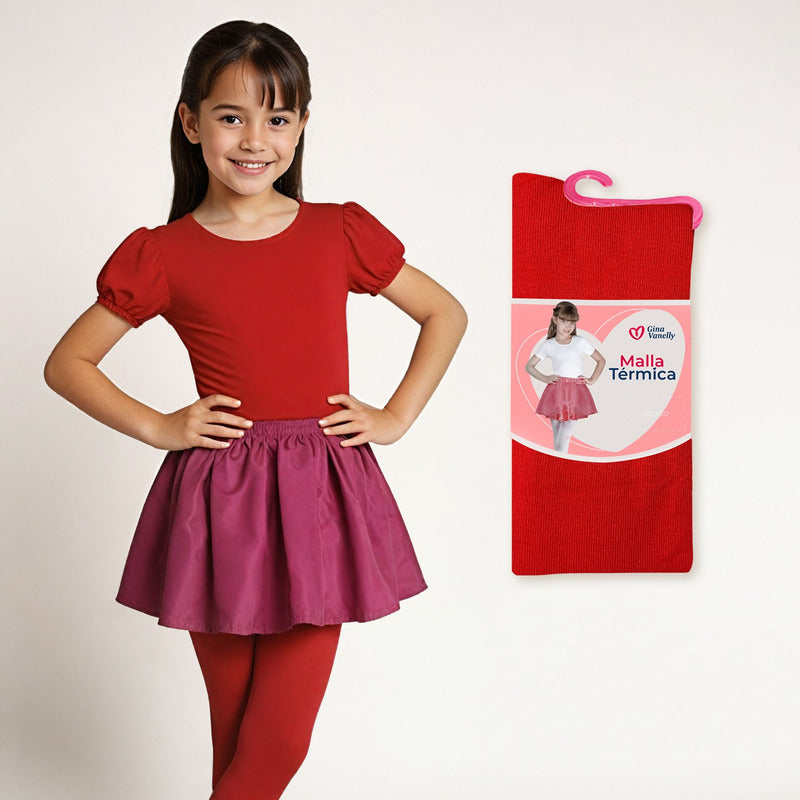 3 Pack Malla Térmica Niña Acrilán Gruesa Calientita