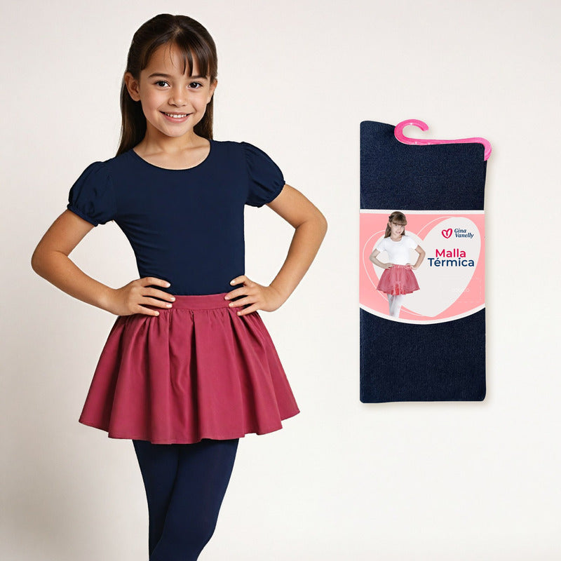 3 Pack Malla Térmica Niña Acrilán Gruesa Calientita
