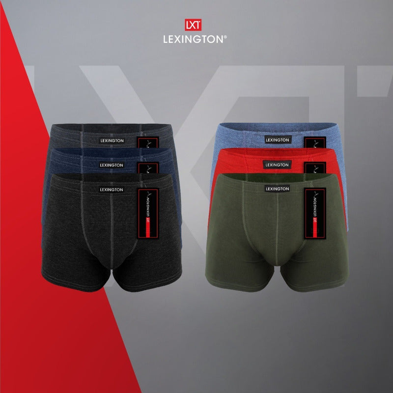 12 Pack Bóxer Hombre Algodón Premium Ajuste Perfecto