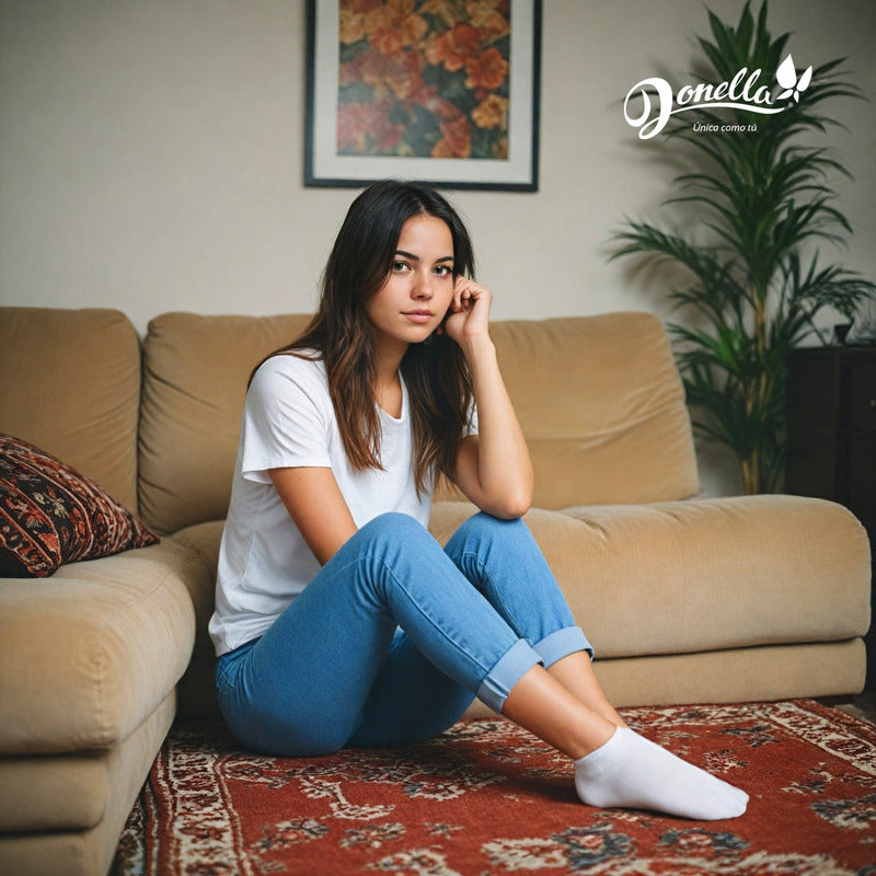 12 Pares Tines Mujer Invisibles Super Cómodos Durables