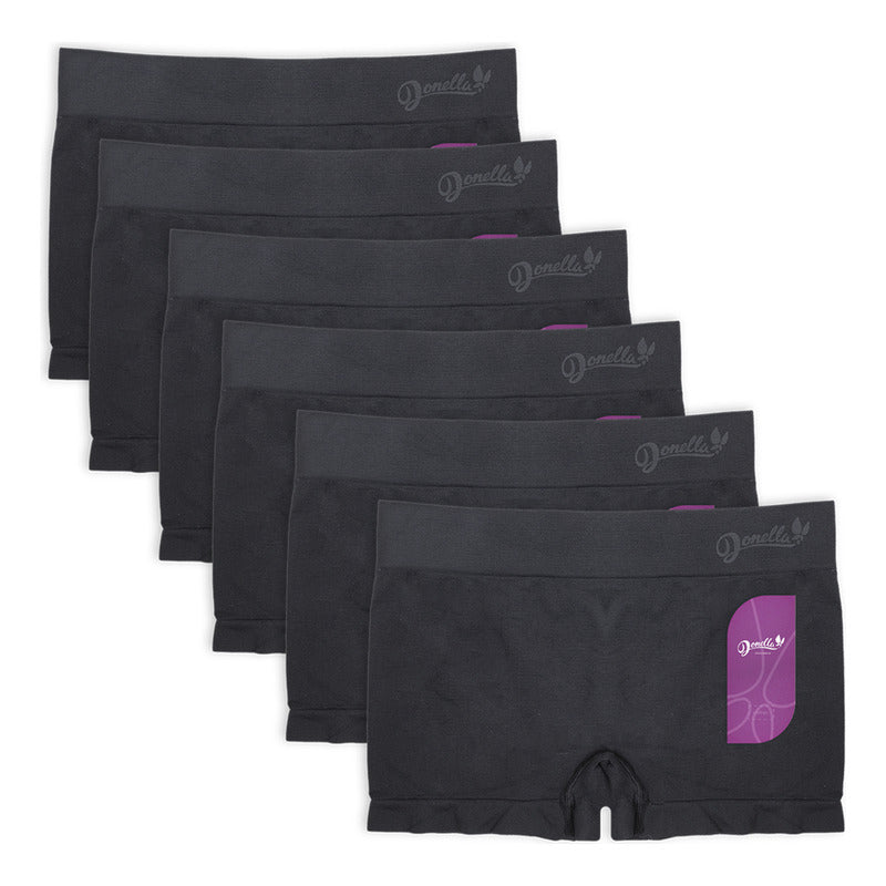 6 Pack Bóxer Mujer Microfibra Cómodos Durables