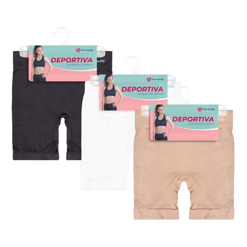 3 Pack Short Licra Deportiva Microfibra Premium Sin Costuras