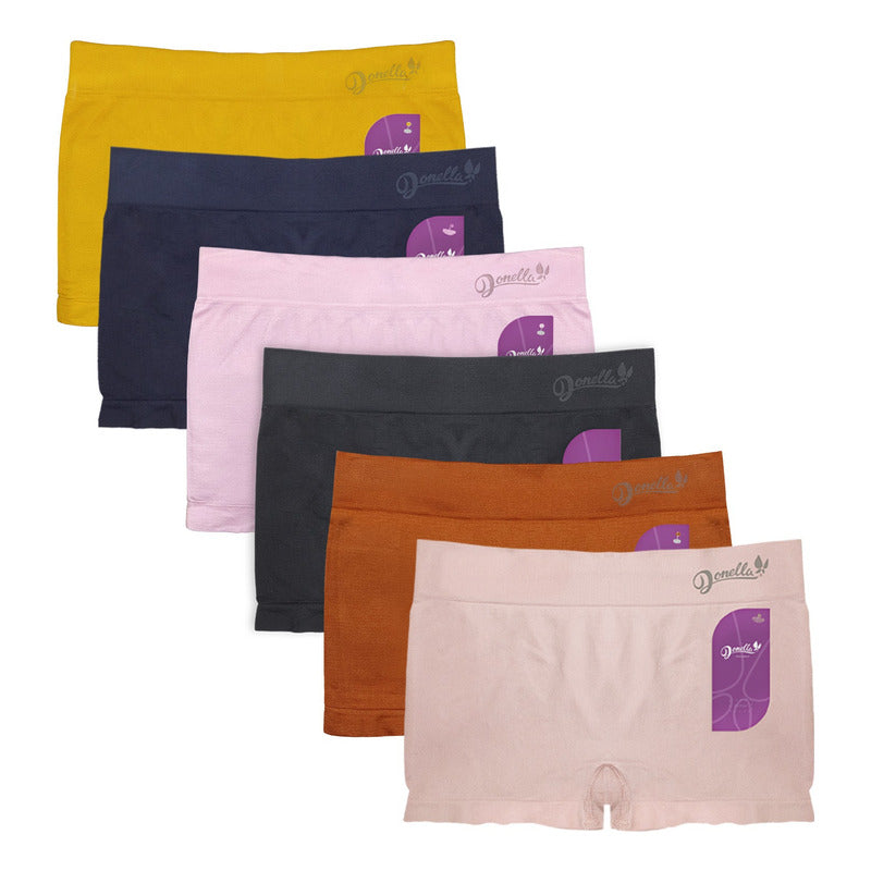 12 Pack Bóxer Mujer Microfibra Cómodos Durables