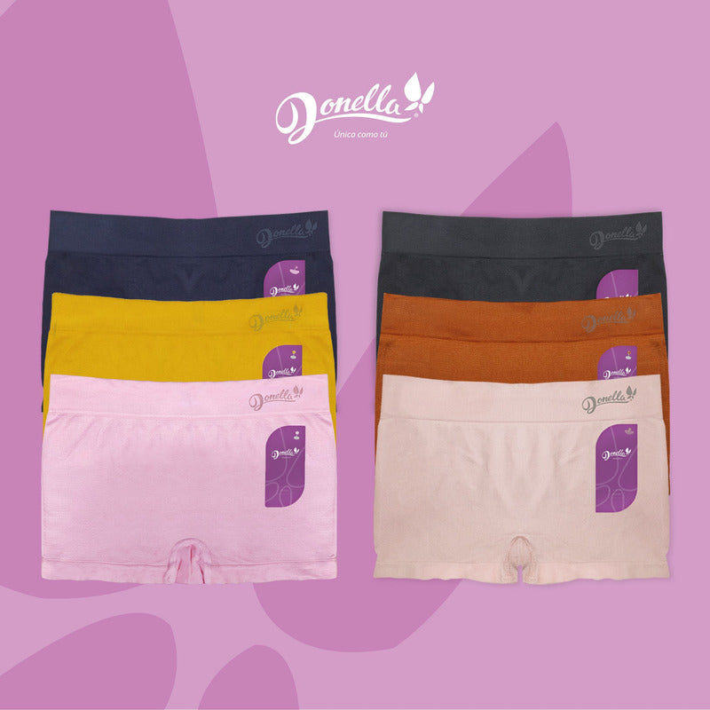 12 Pack Bóxer Mujer Microfibra Cómodos Durables