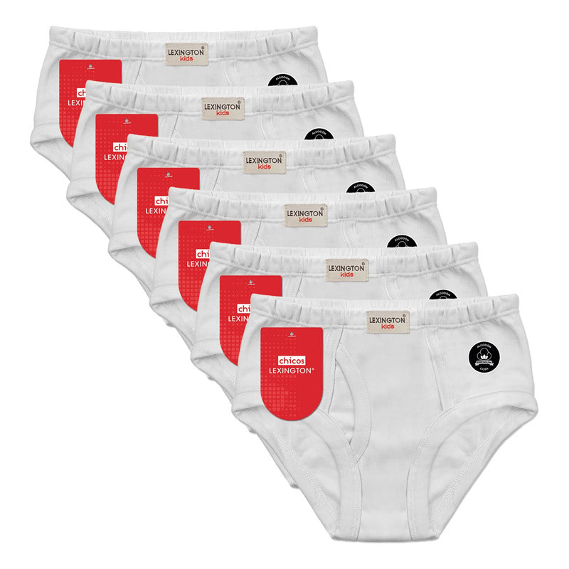 6 Pack Trusa Calzón Lexington Niño Algodón Premium