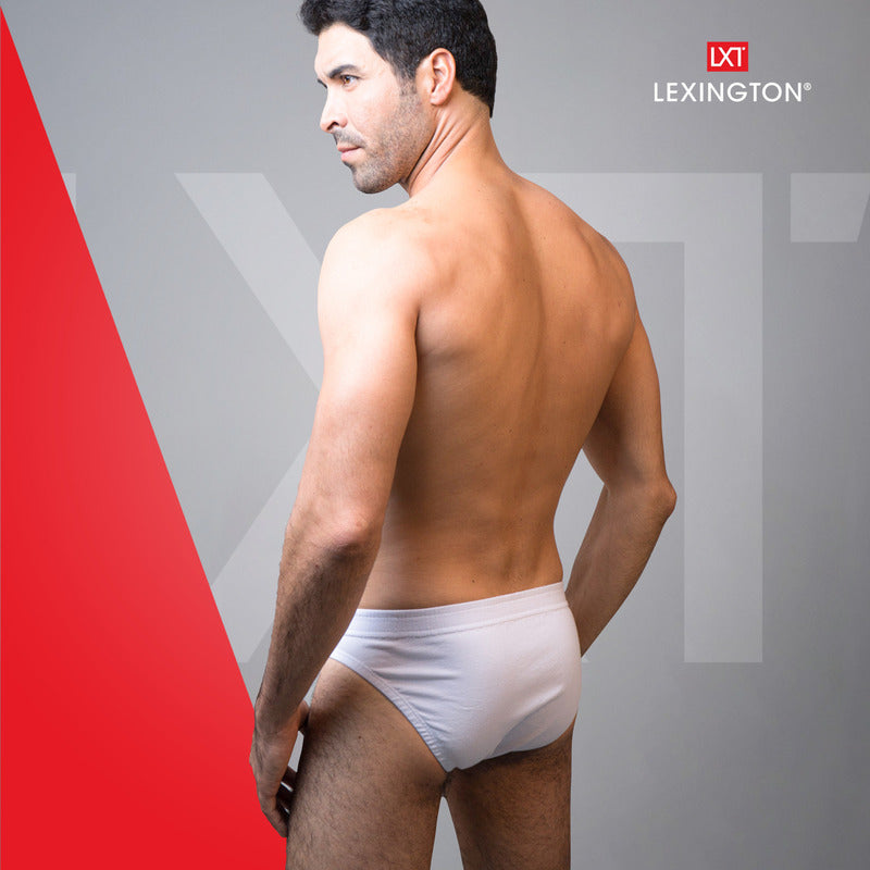 12 Pack Trusa Bikini Hombre Algodón Premium Ajuste Perfecto