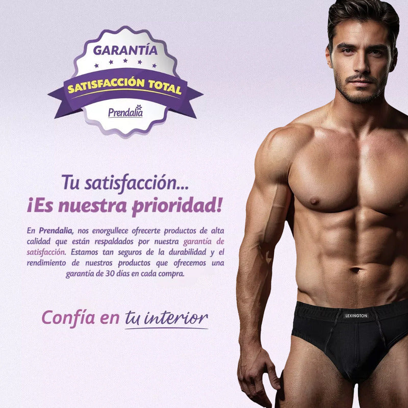 12 Pack Trusa Bikini Hombre Algodón Premium Ajuste Perfecto