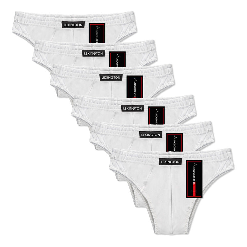 12 Pack Trusa Bikini Hombre Algodón Premium Ajuste Perfecto