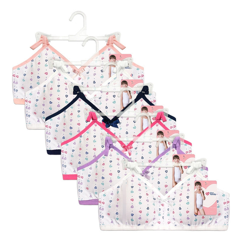 Bra Entrenador Gina Vanelly Juvenil Algodón Premium 6 Pack