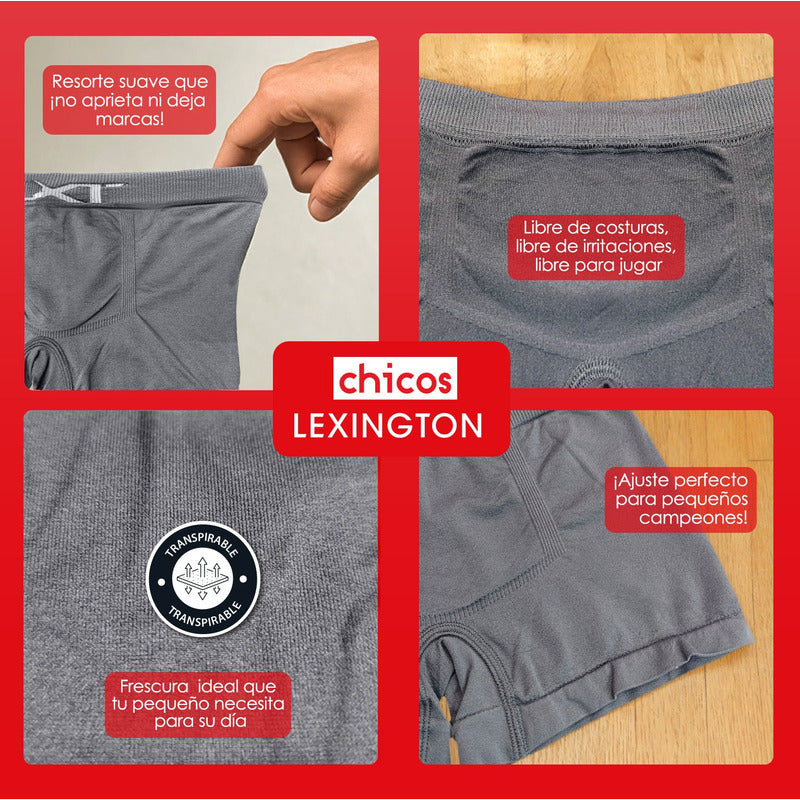 6 Pack Bóxer Niño Lexington Microfibra Premium