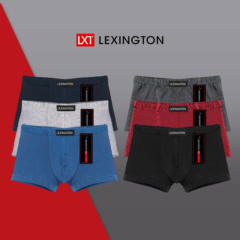 12 Pack Bóxer Niño Lexington Juvenil Algodón Premium