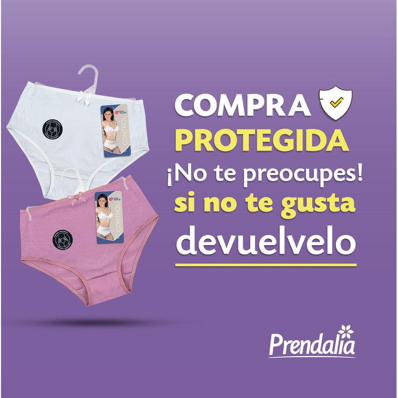 6 Pack Pantaleta Gina Vanelly Corte Fracés Control Abdomen