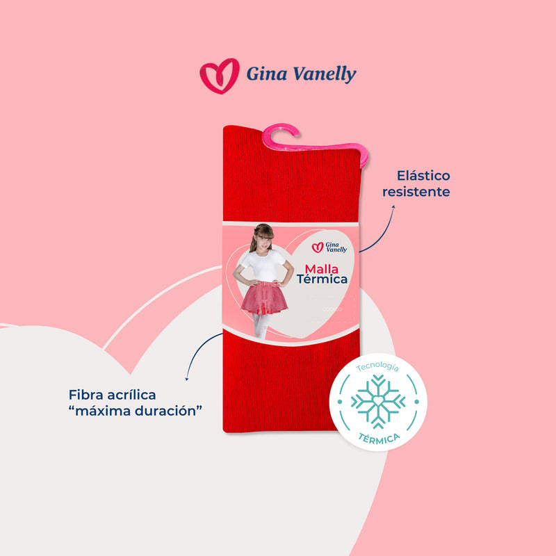 3 Pack Malla Térmica Niña Acrilán Gruesa Calientita