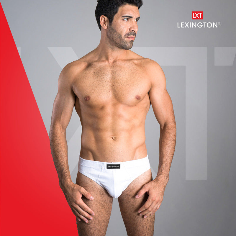 12 Pack Trusa Bikini Hombre Algodón Premium Ajuste Perfecto