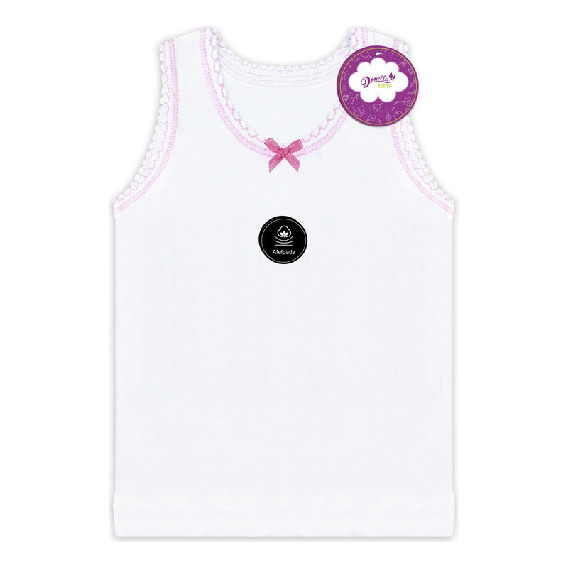 12 Pack Camiseta Niña Donella Algodón Afelpado Superdurables