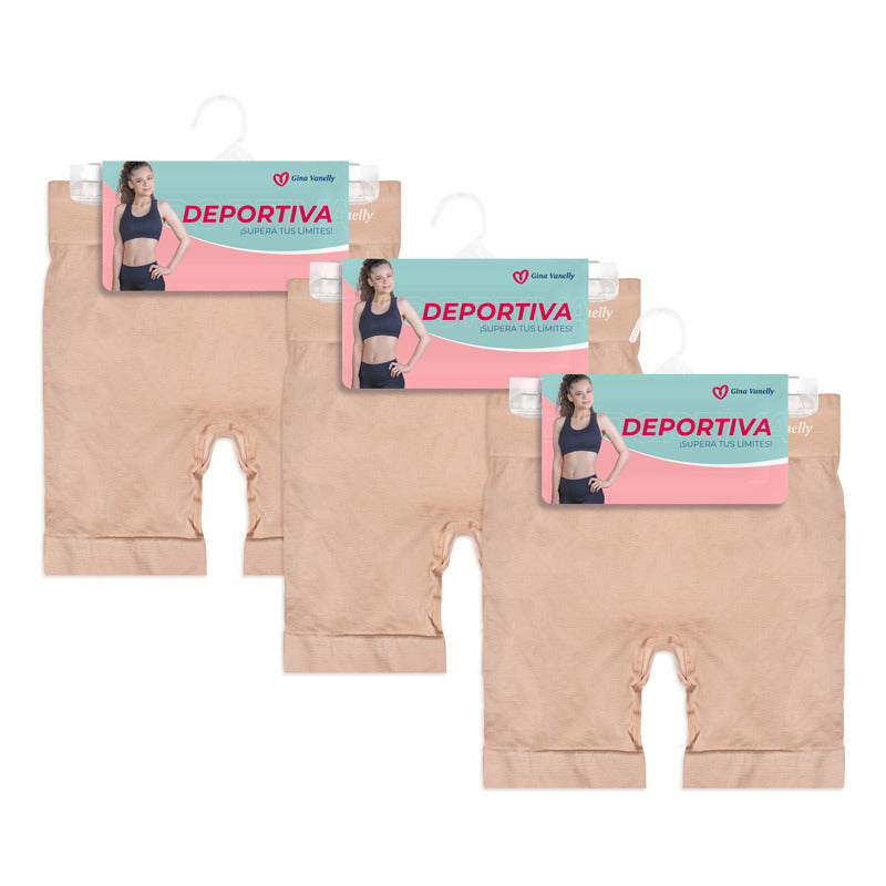 3 Pack Short Licra Deportiva Microfibra Premium Sin Costuras
