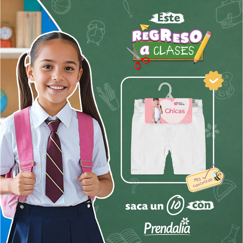 3 Pack Short Licra Niña Gina Vanelly Microfibra Premium