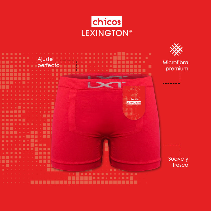 6 Pack Bóxer Niño Lexington Microfibra Premium