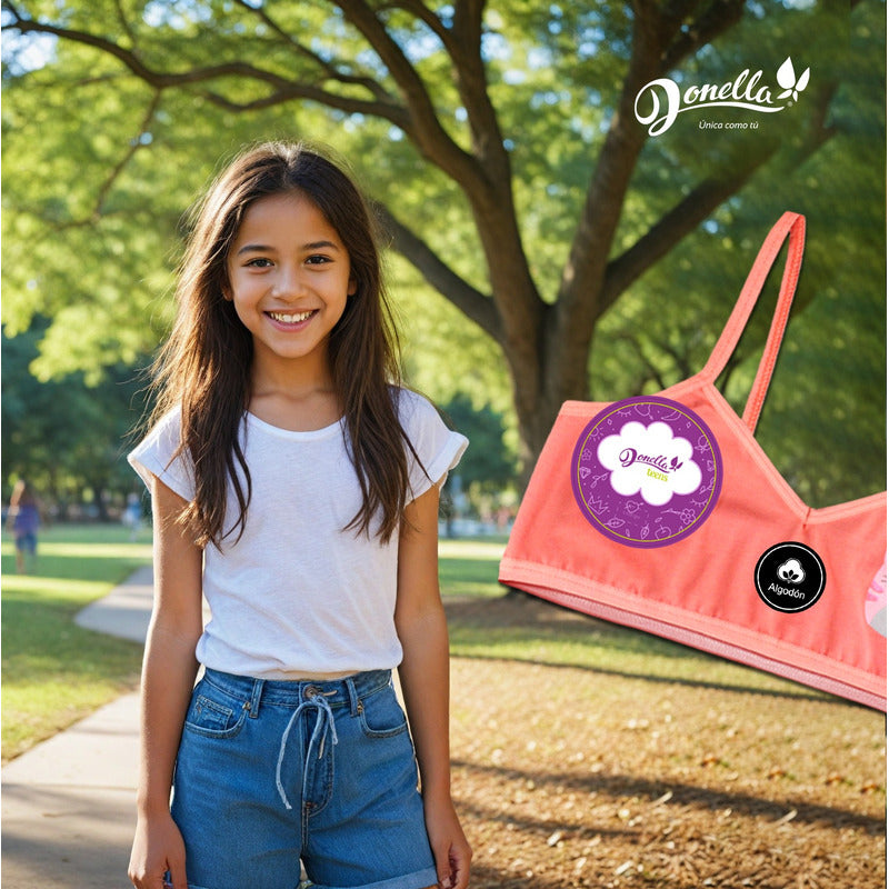 12 Pack Top Niña Donella Algodón Coquetos Cómodos Durables