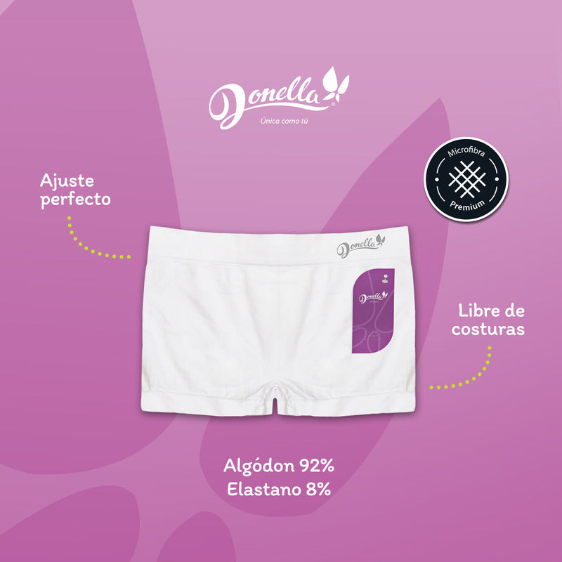 6 Pack Bóxer Mujer Microfibra Cómodos Durables