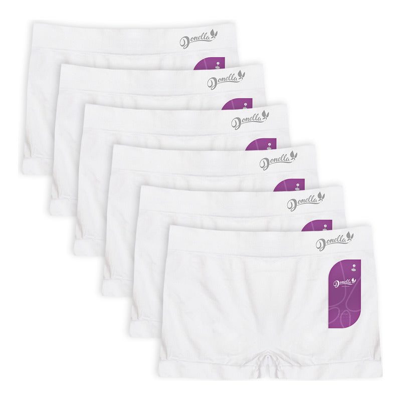 6 Pack Bóxer Mujer Microfibra Cómodos Durables