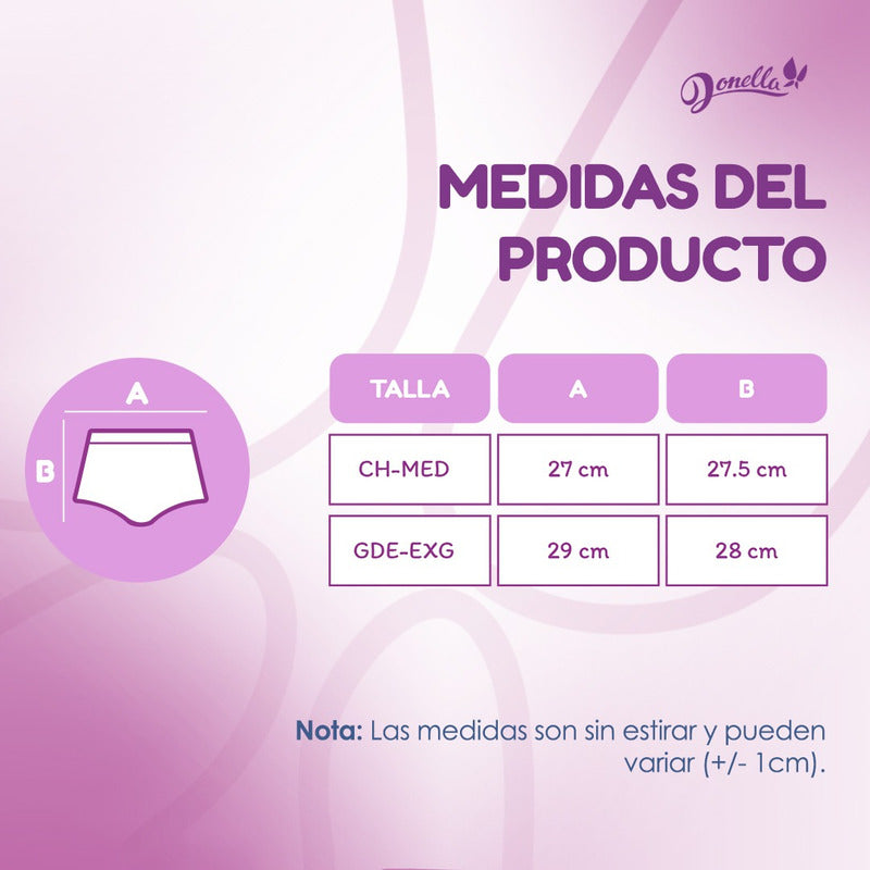 12 Pack Pantaleta Completa Algodón - Licra Con Refuerzo