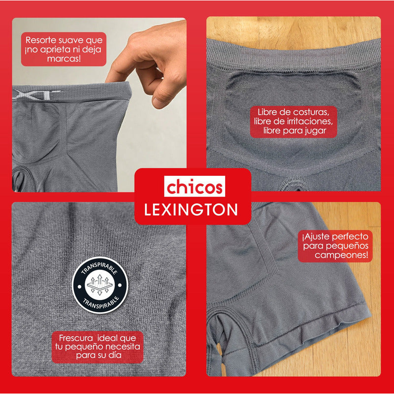 6 Pack Bóxer Niño Lexington Microfibra Premium