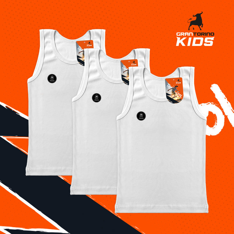 6 Pack Camiseta Niño Gran Torino Algodón Afelpada Sin Mangas