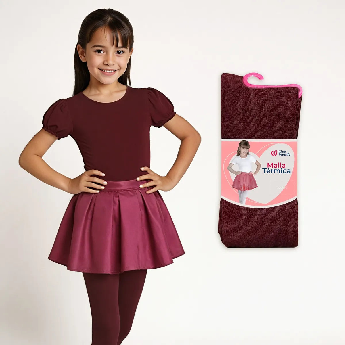 3 Pack Malla Térmica Niña Acrilán Gruesa Calientita