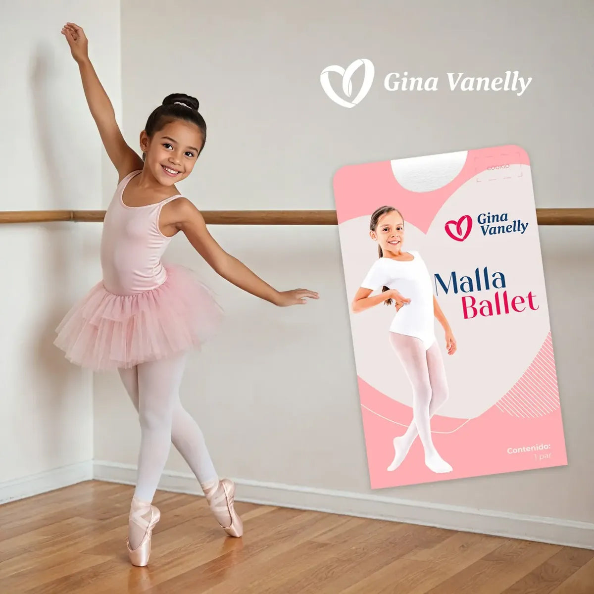 Malla Gina Vanelly Ballet Niña Calidad Premium