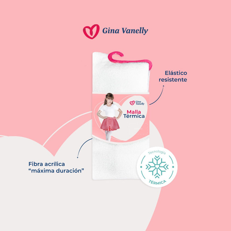 Malla Gina Vanelly Niña Térmica Acrilán Gruesa Calientita