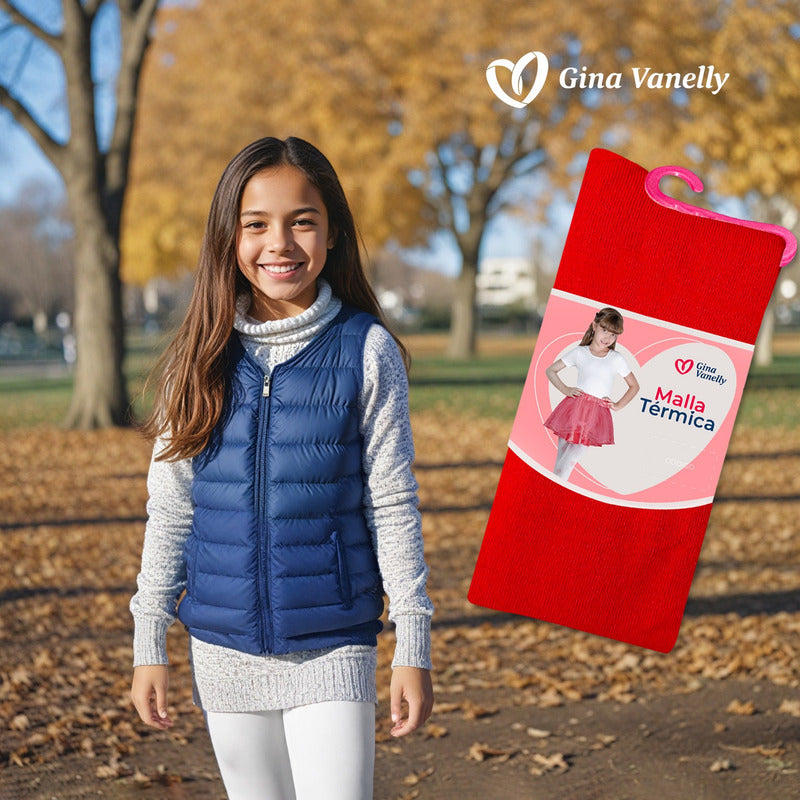 3 Pack Malla Térmica Niña Acrilán Gruesa Calientita