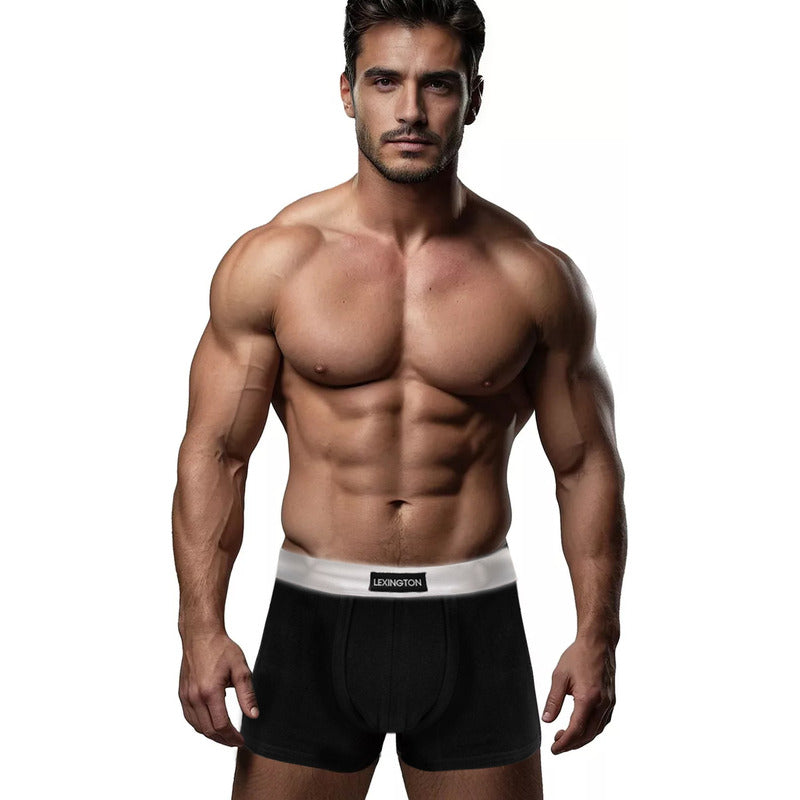6 Pack Bóxer Lexington Algodón Premium Resorte Afelpado