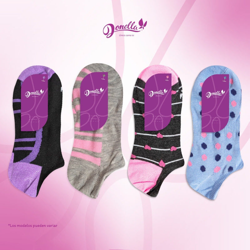 12 Pares Tines Mujer Invisibles Super Cómodos Durables