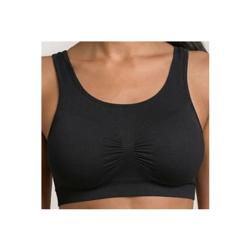 Top Bra Deportivo Microfibra Premium Sin Costuras