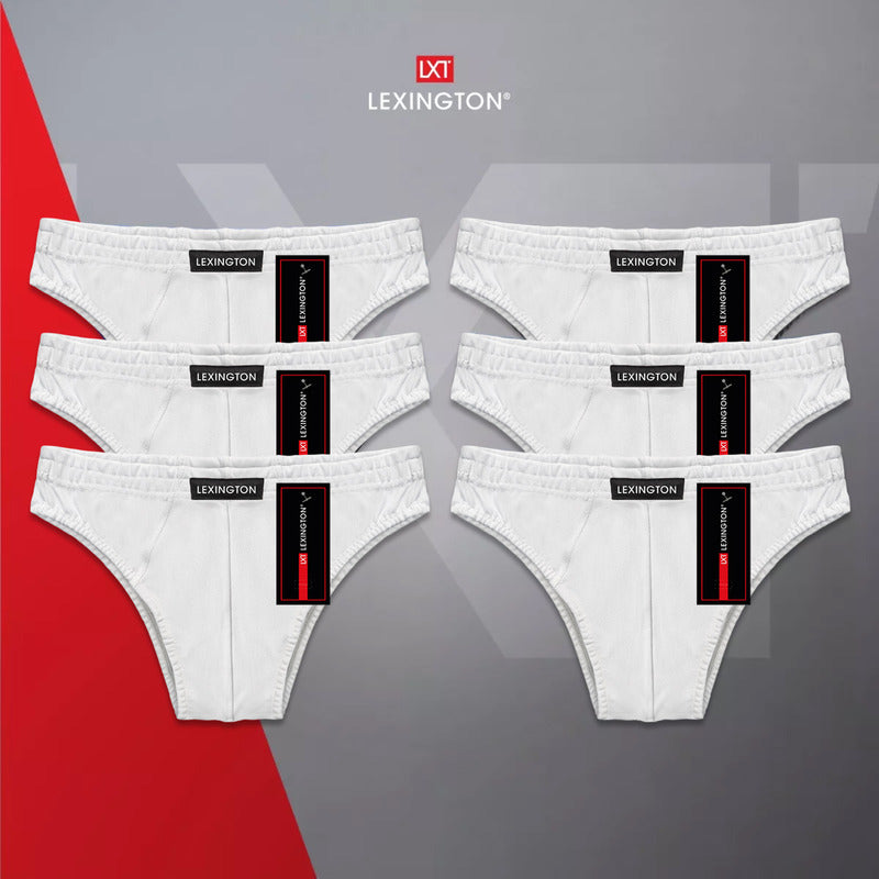 6 Pack Trusa Bikini Hombre Algodón Premium Ajuste Perfecto