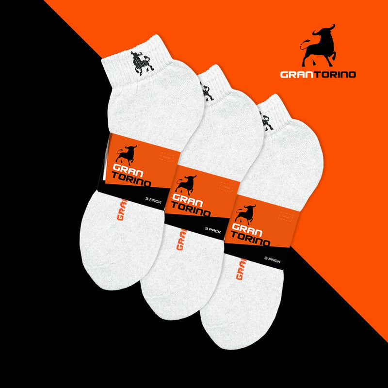 12 Pares Tines Deportivos Gran Torino Algodón Super Durables