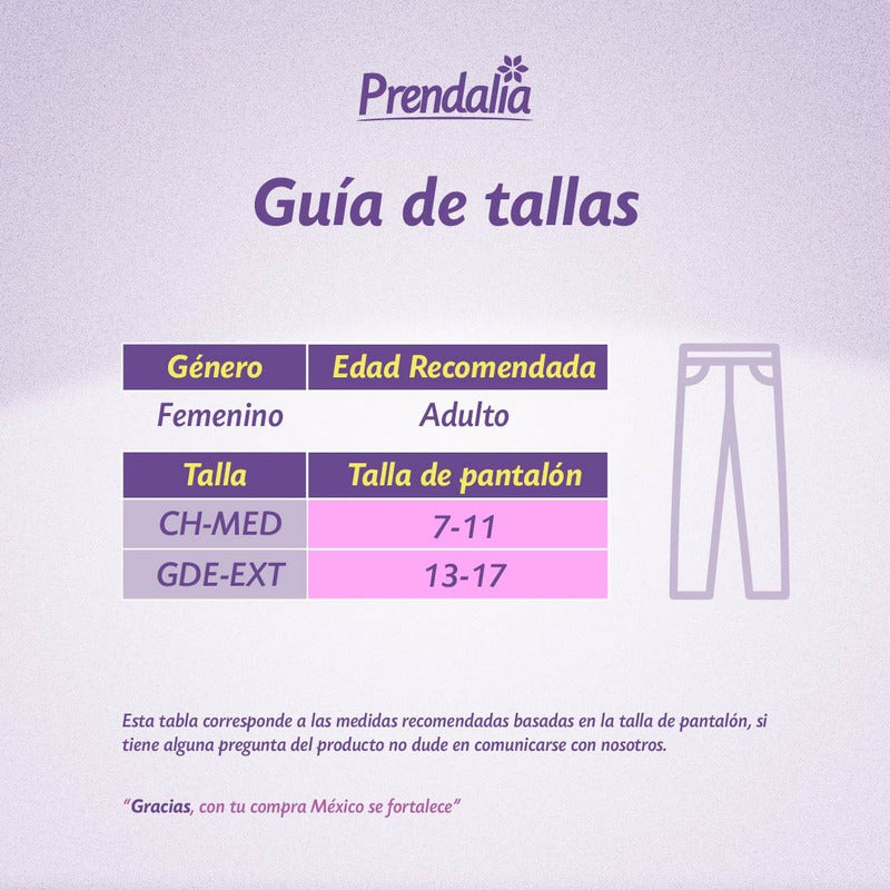 6 Pack Pantaleta Completa Algodón - Licra Con Refuerzo