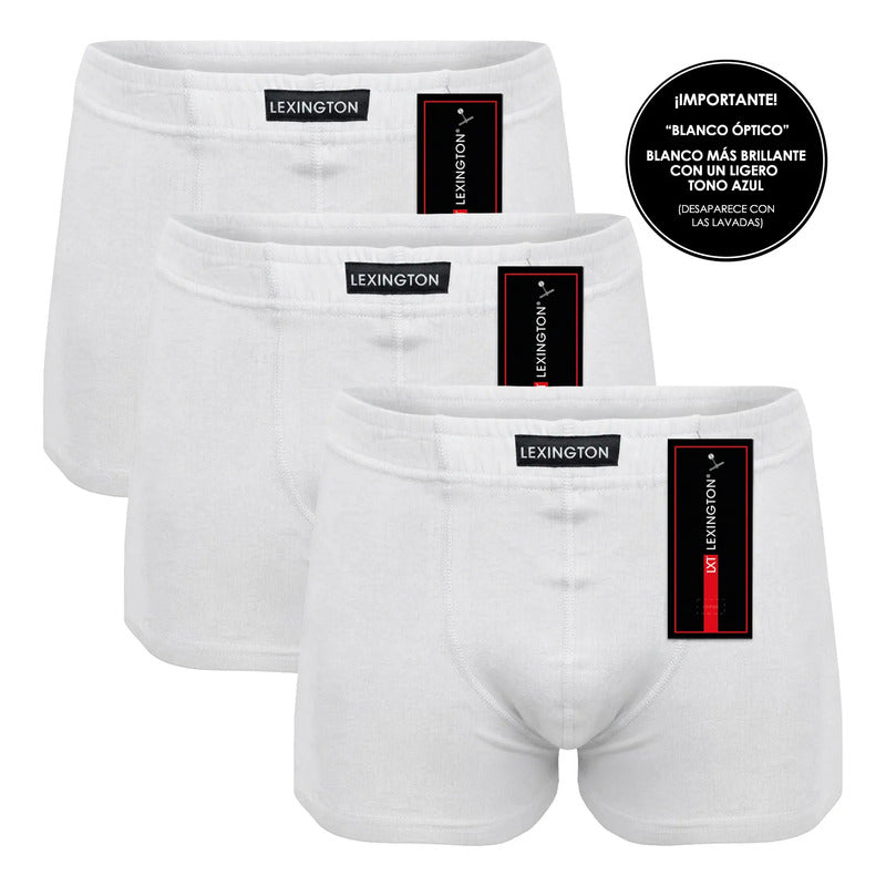 3 Pack Bóxer Hombre Lexington Algodón Premium Ajuste Perfect