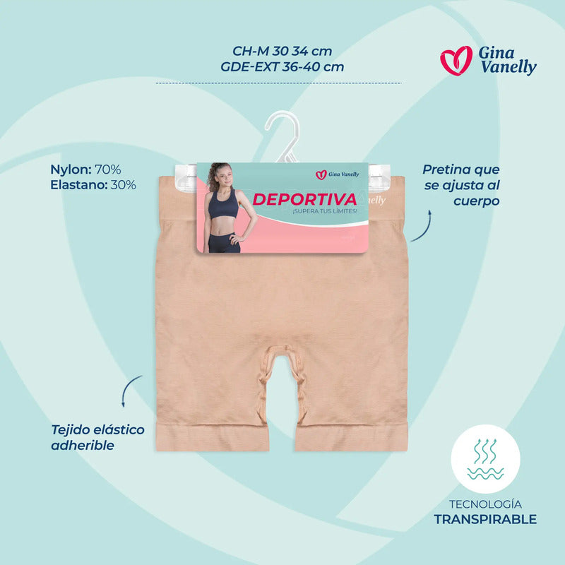 Short Licra Deportiva Microfibra Premium Sin Costuras