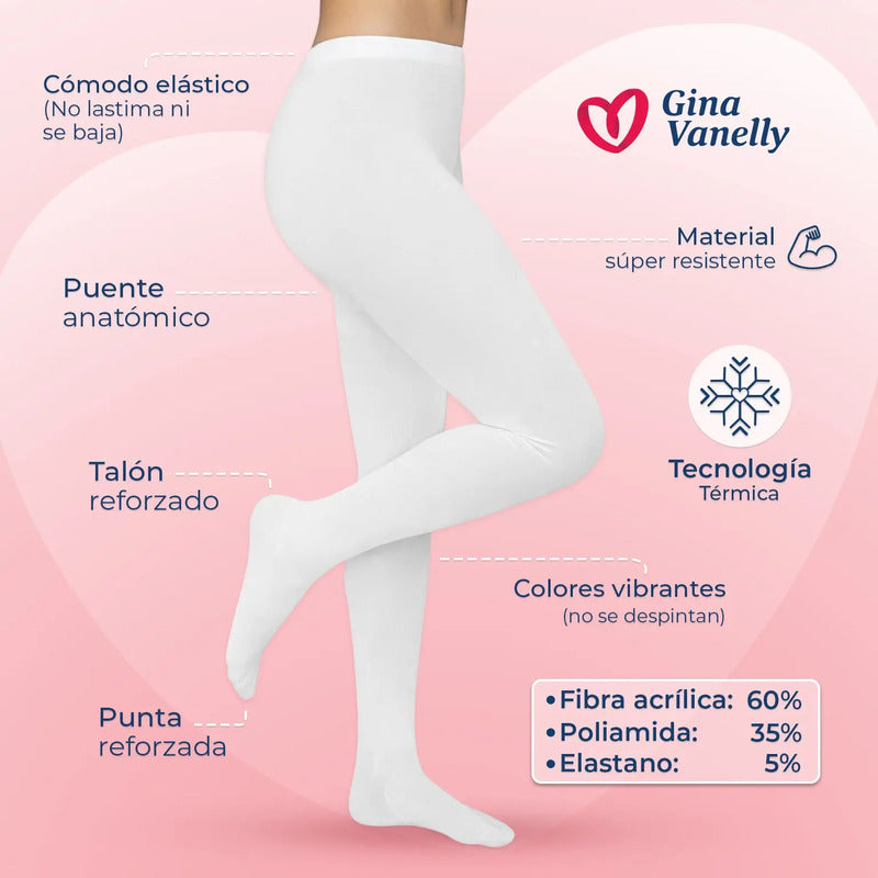 6 Pack Malla Gina Vanelly Térmica Gruesa Calientita